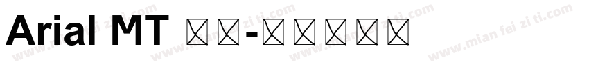 Arial MT 粗体字体转换